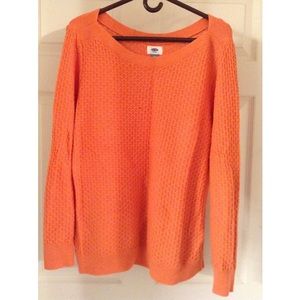 Very comfortable sherbet-y sweater